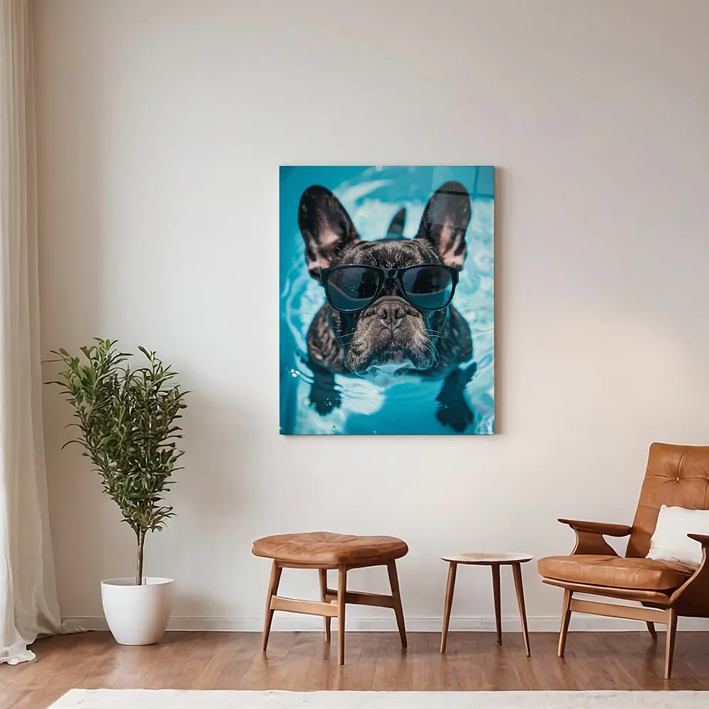 French Bulldog Swimming