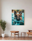 German Shepherd Swimming