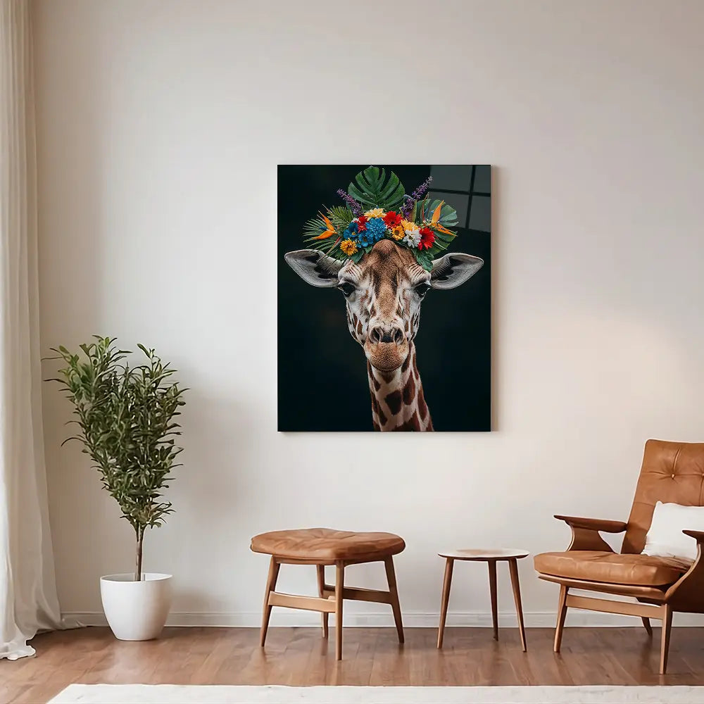 Giraffe Flower Hat