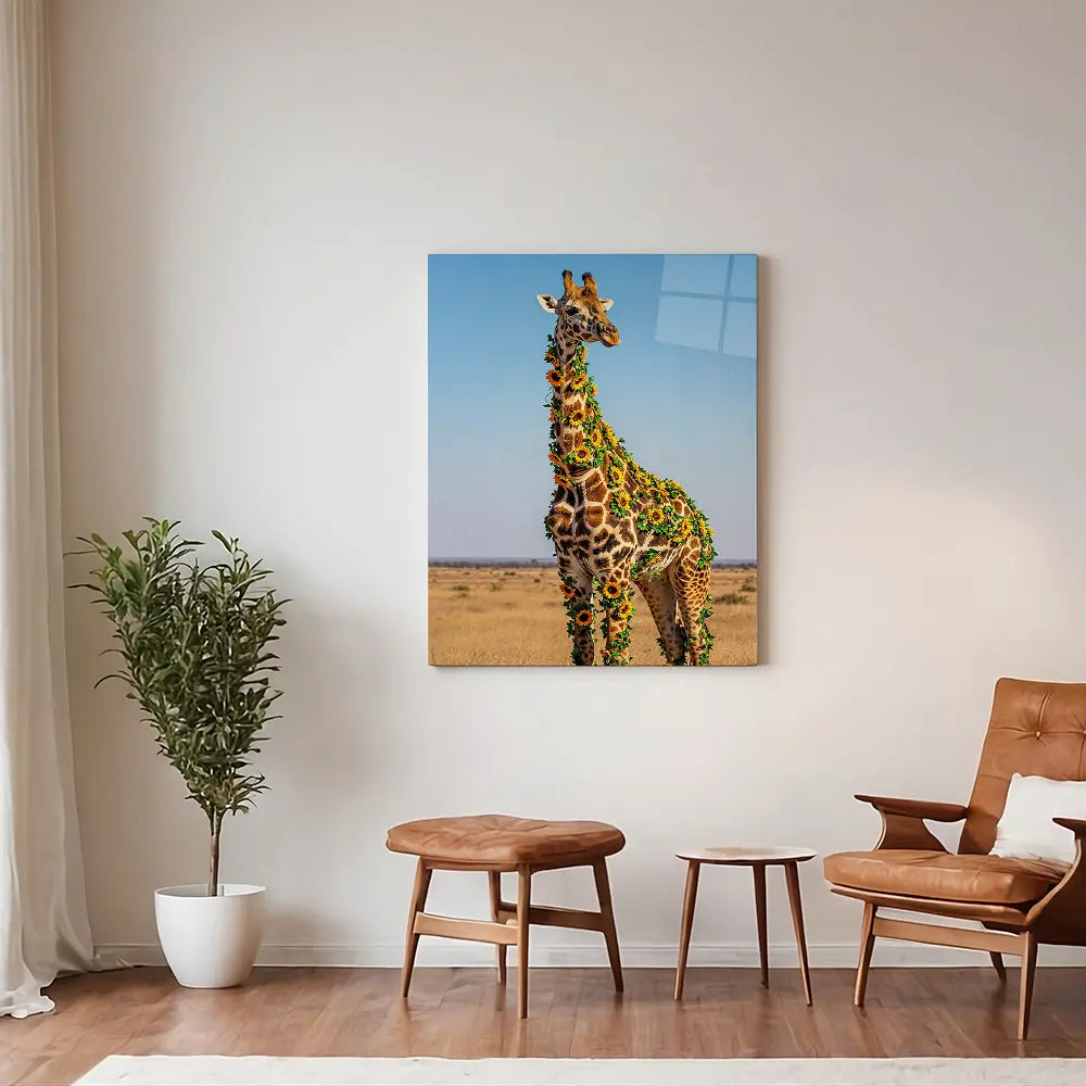 Giraffe Safari Flowers