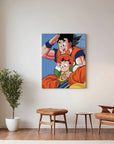 Goku Gohan Happy Flying