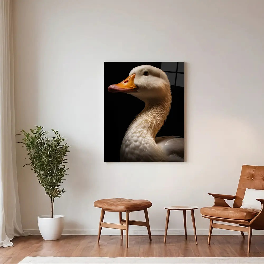 Goose Black Portrait