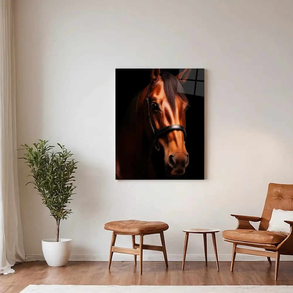 Horse Black Portrait