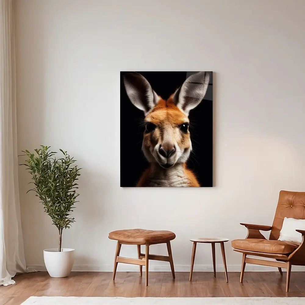 Kangaroo Black Portrait