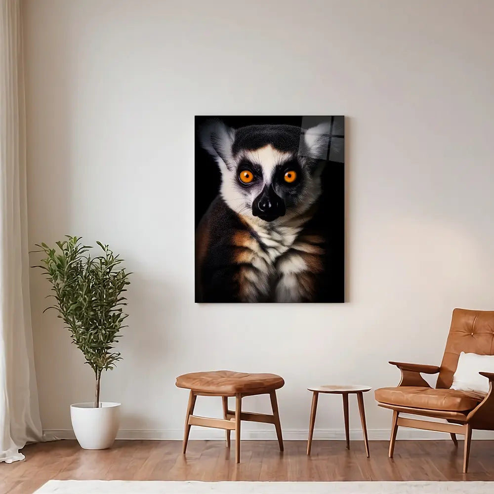 Lemur Black Portrait