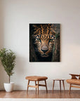 Leopard Hiding Tree