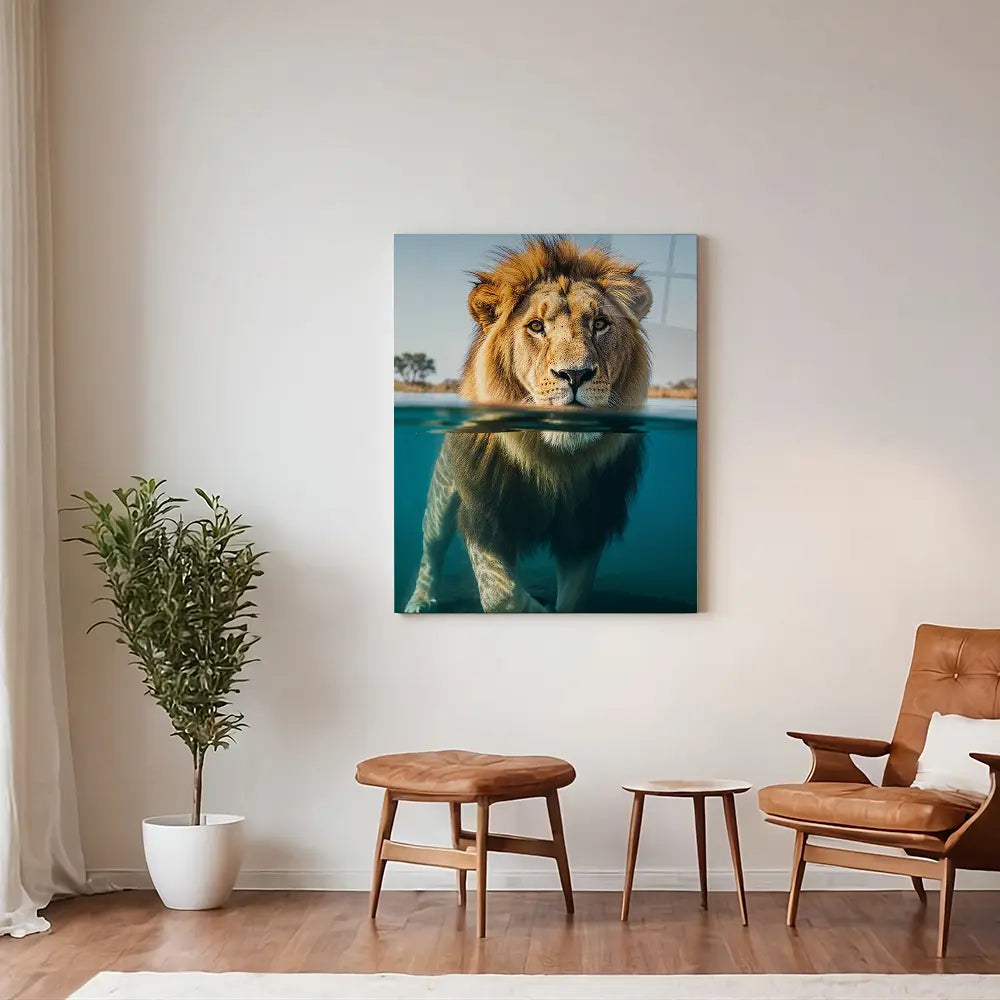 Lion Swimming