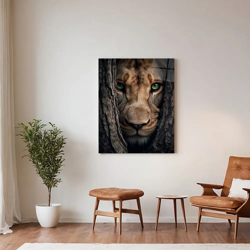 Lioness Hiding