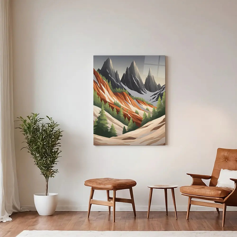 Mountain Forest Illustration