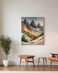 Mountain Forest Illustration