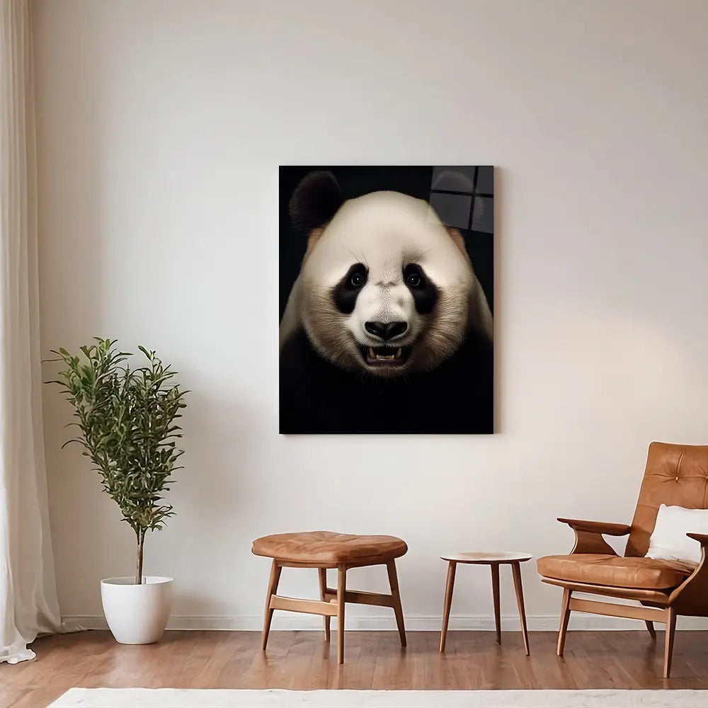 Panda Black Portrait