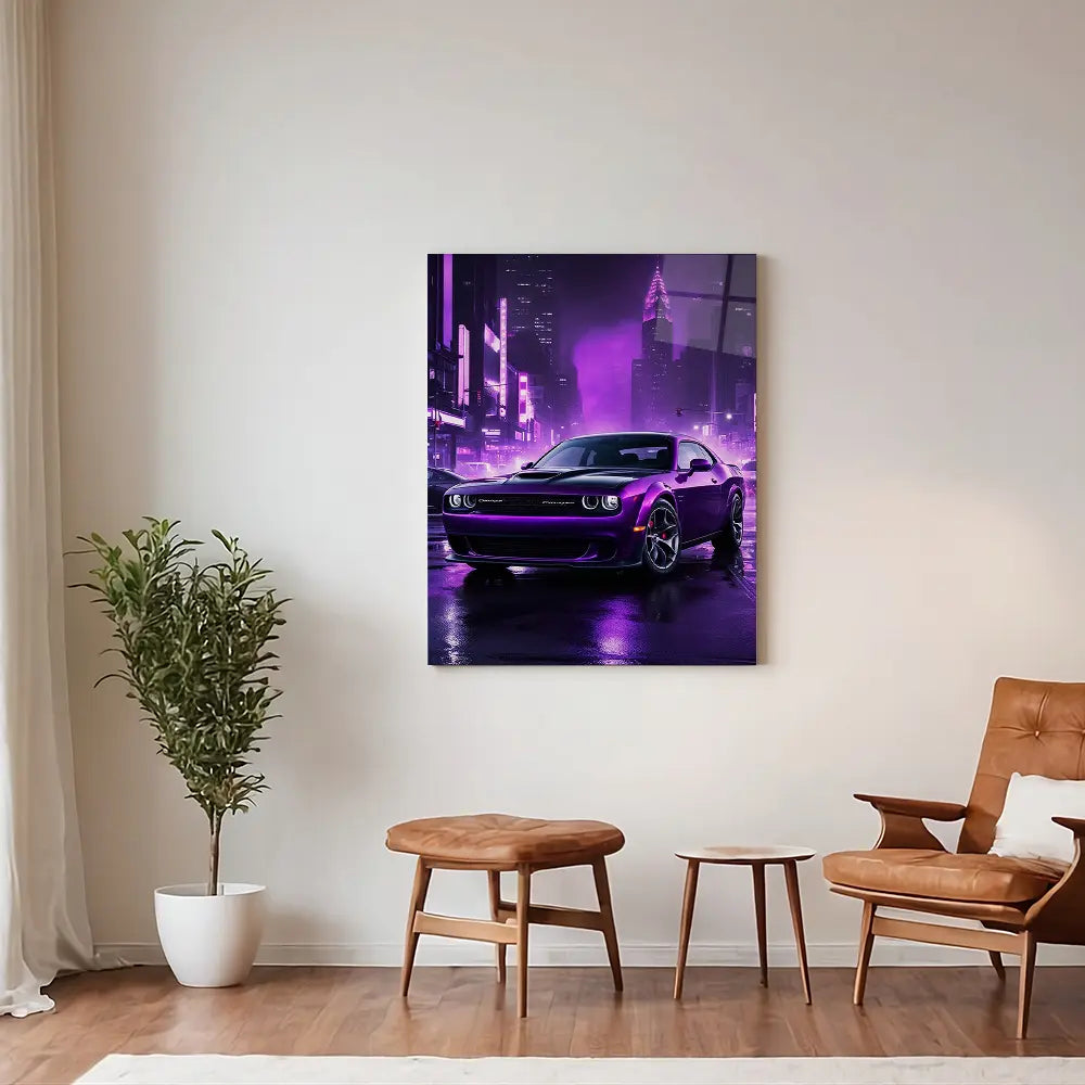 Purple Dodge Challenger