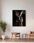 Rabbit Black Portrait