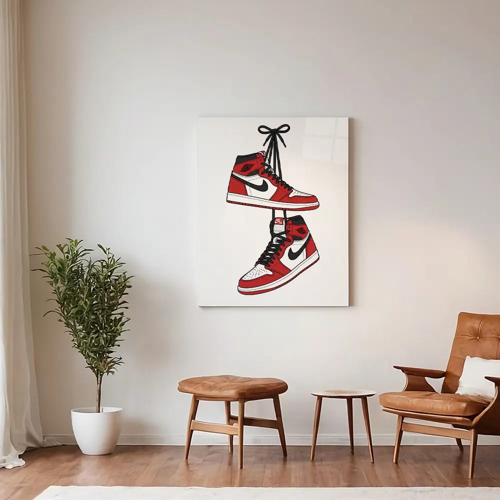 Red White Jordans