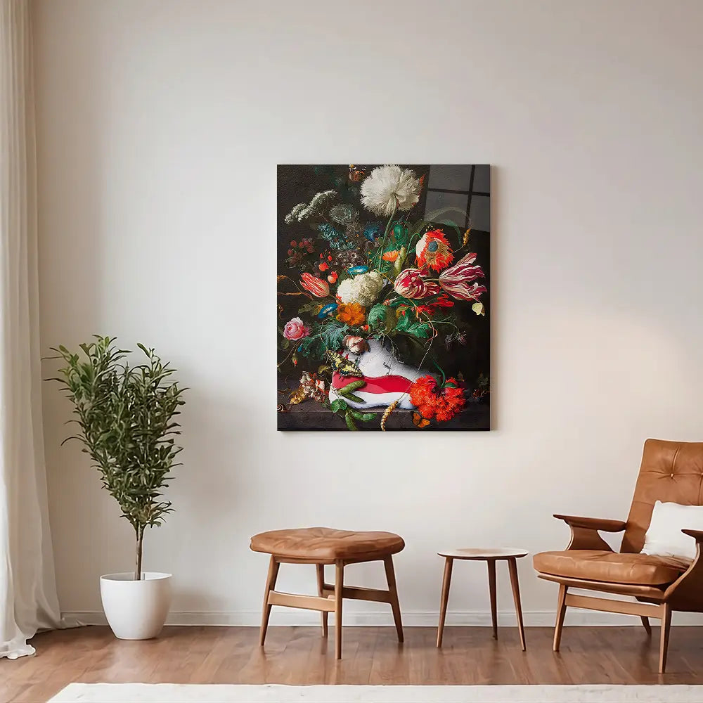 Shoe Flowers Painting