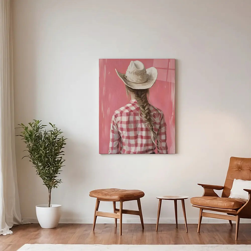 Striped Shirt Cowgirl