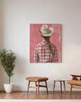 Striped Shirt Cowgirl