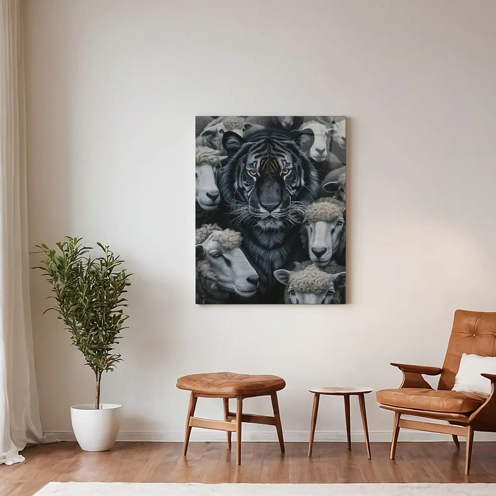 Tiger Sheep Portrait