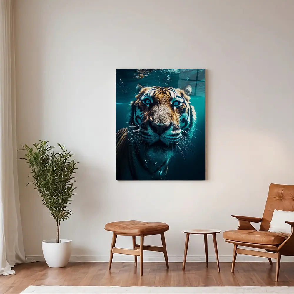 Tiger Underwater Portrait