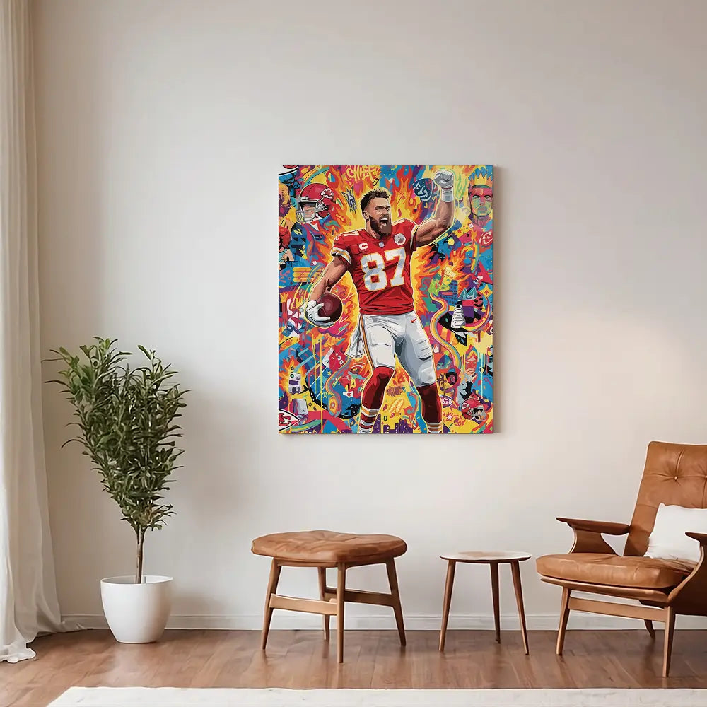 Travis Kelce Pop Art