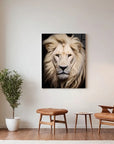 White Lion Black Portrait