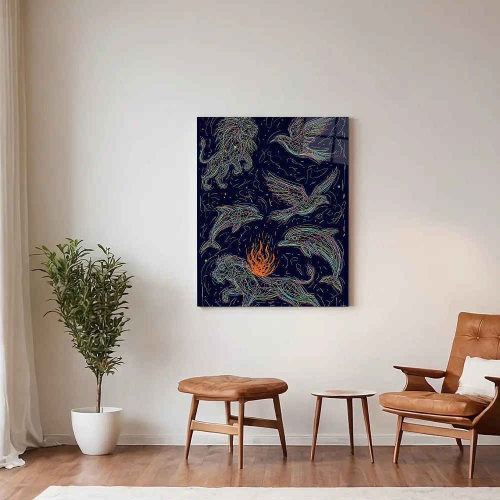 Wildlife Stripe Art