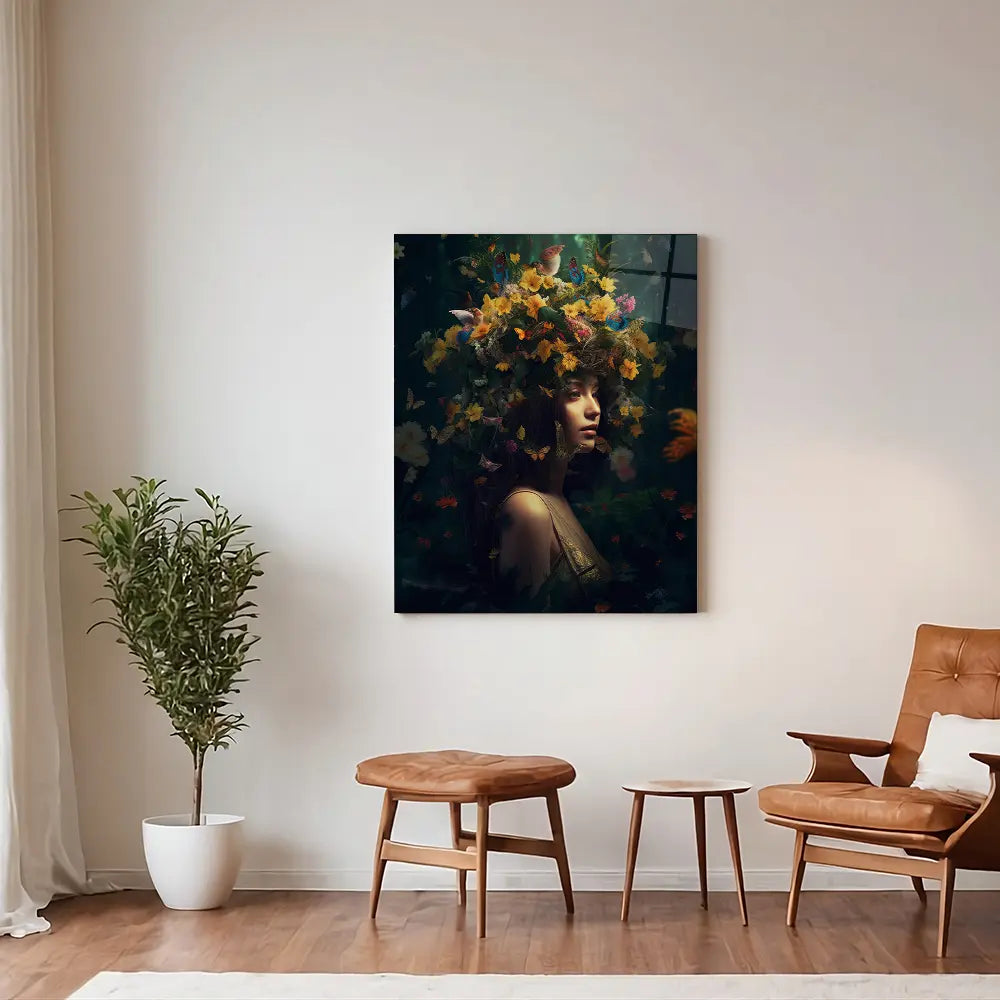 Woman Floral Head
