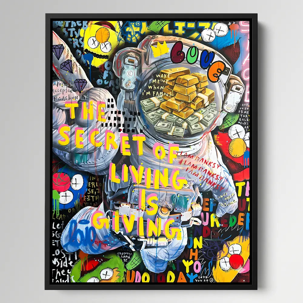 Astronaut Money Pop Art