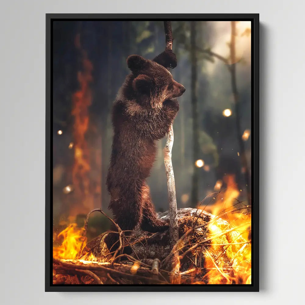 Bear Escaping Fire