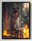 Bear Escaping Fire