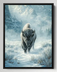 Bison In The Snow