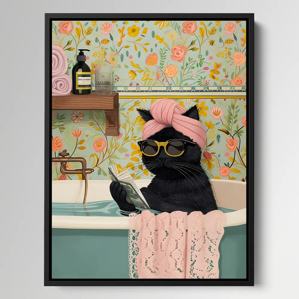 Black Cat In Bath