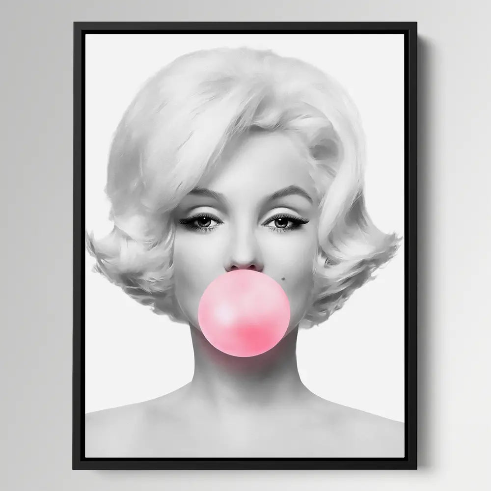 Bubblegum Black And White Girl