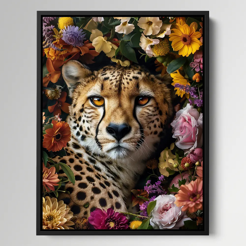 Cheetah Floral Field