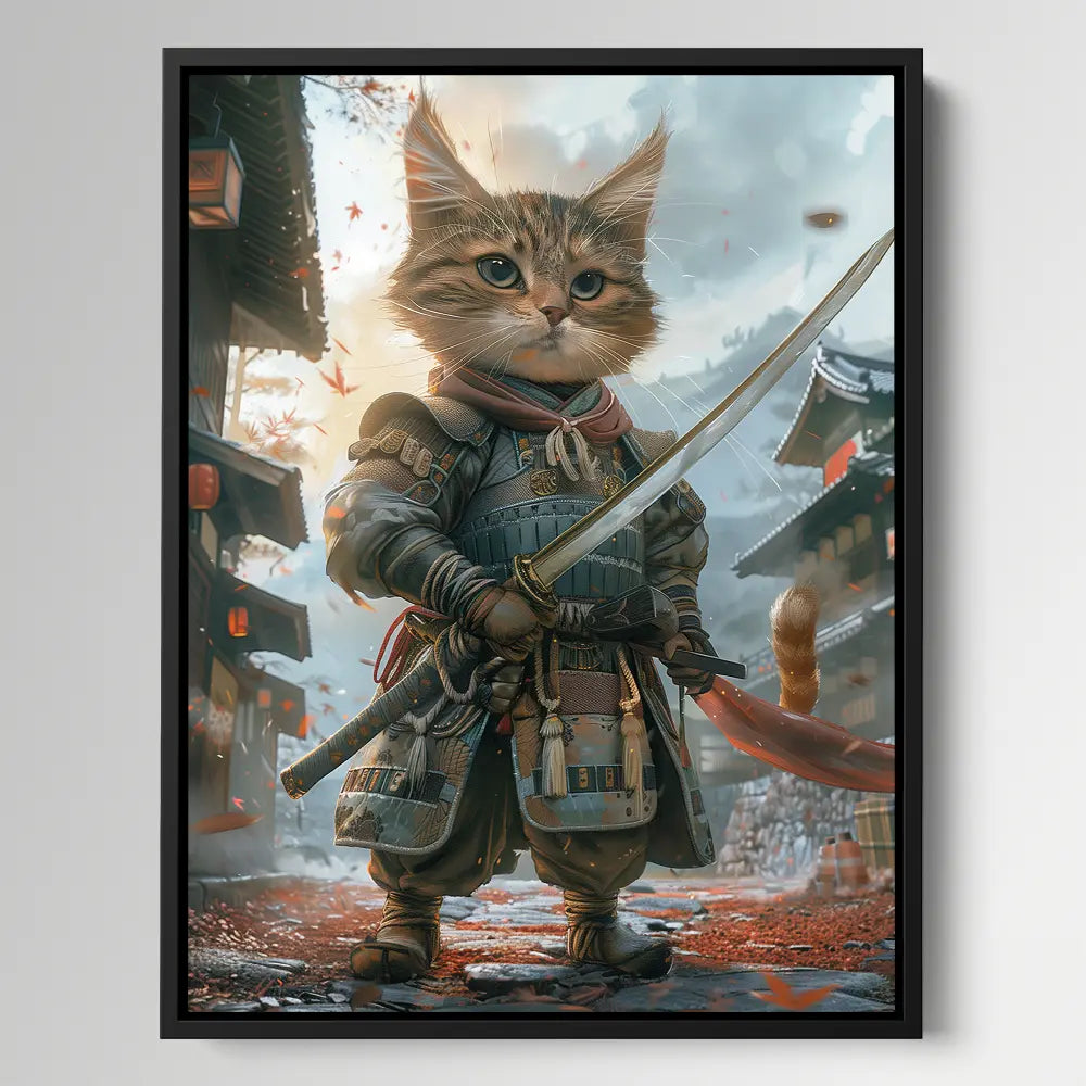 Cute Samurai Cat