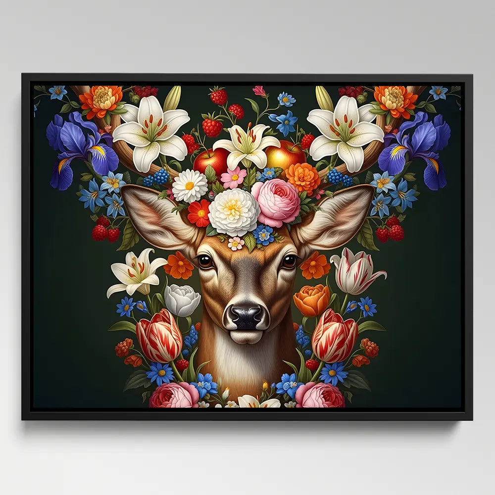 Deer Flower Art