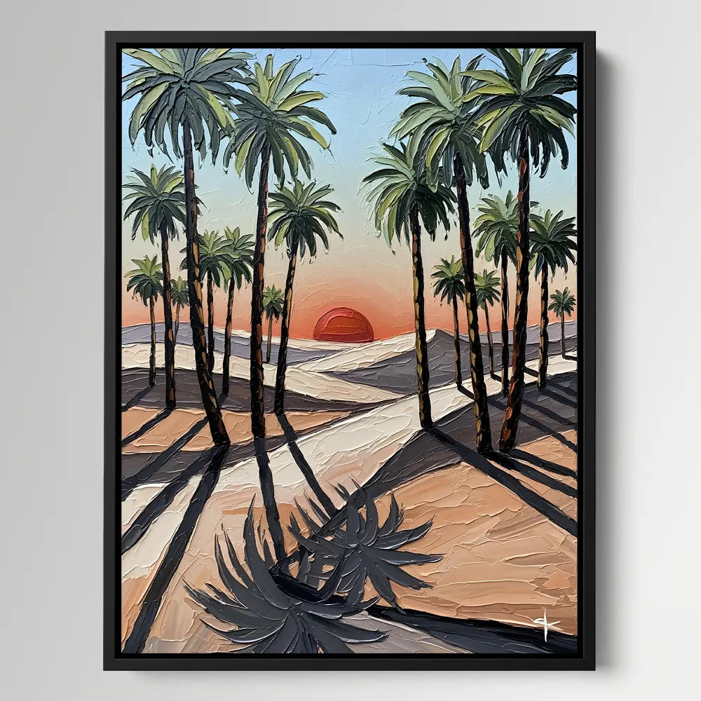 Desert Palm Sunset