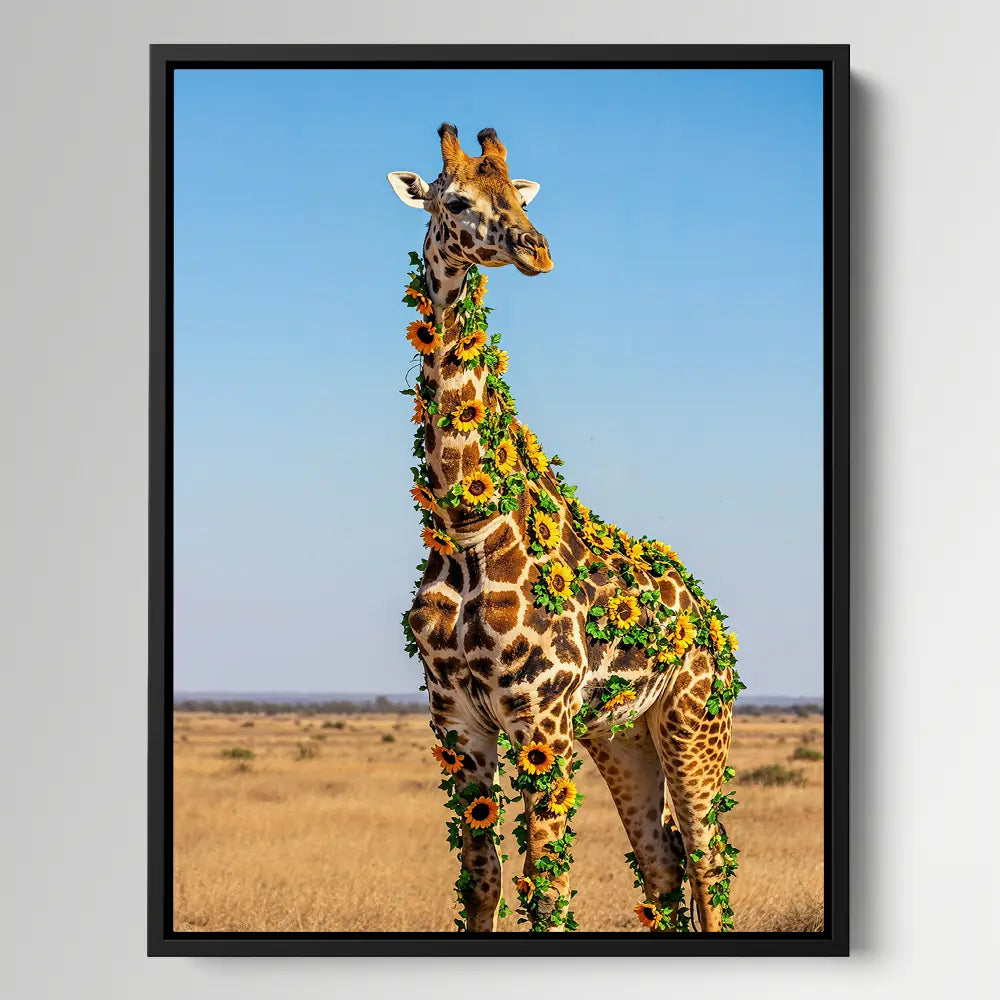 Giraffe Safari Flowers