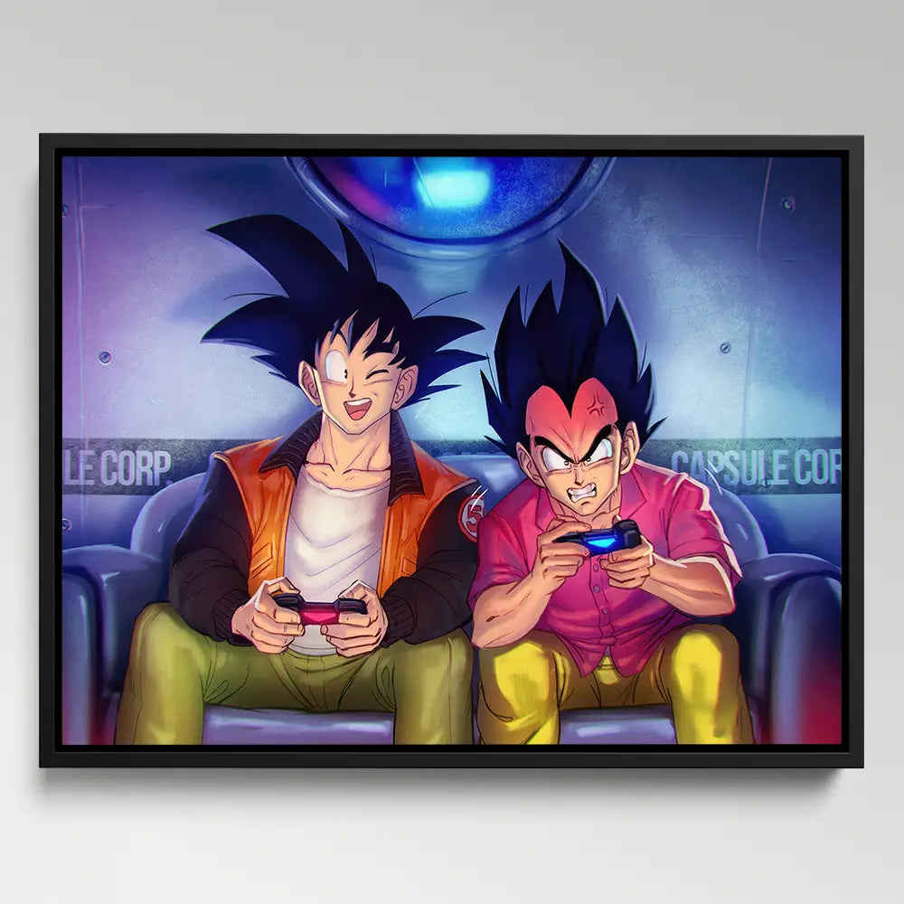 Goku Vegeta Gaming Together
