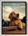 Golden Retriever Car