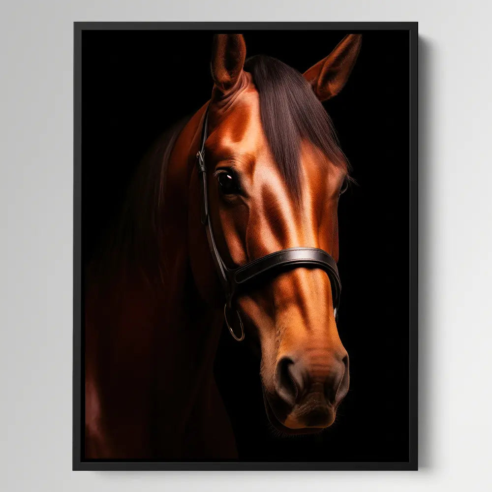 Horse Black Portrait