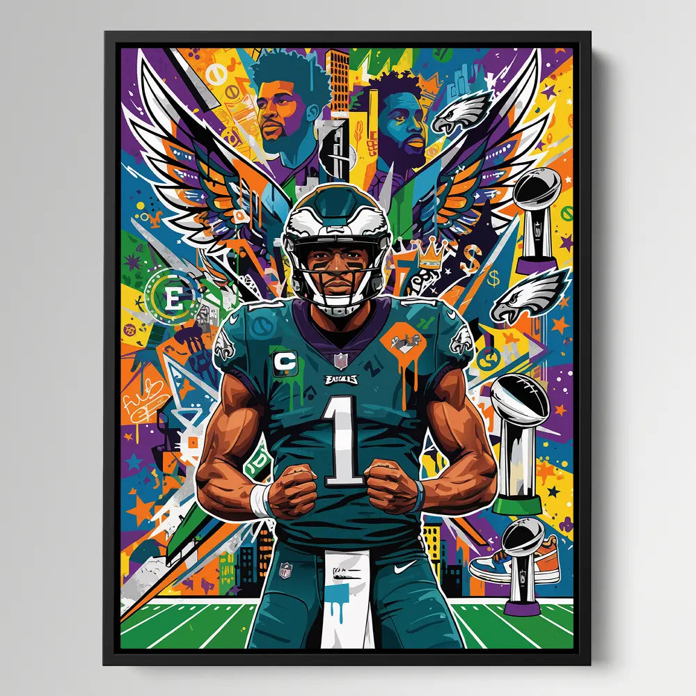 Jalen Hurts Pop Art