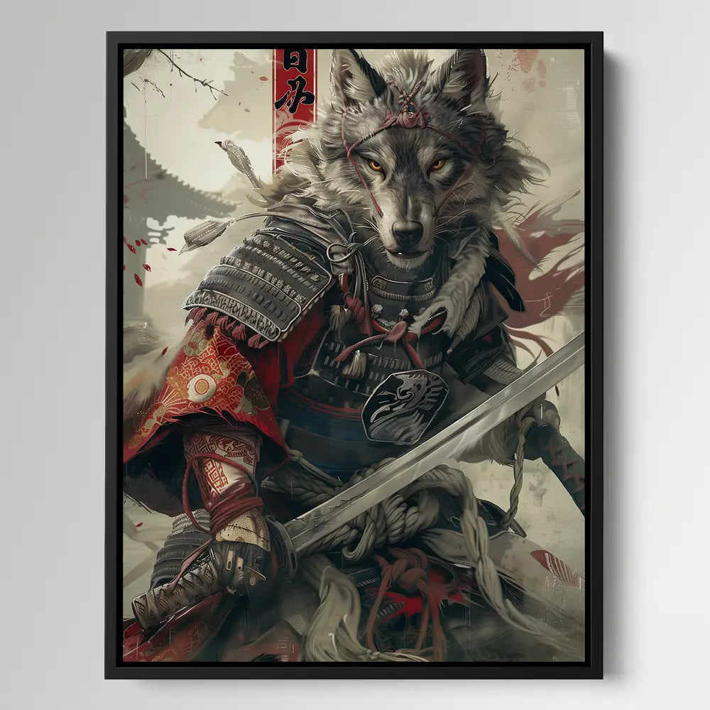 Japanese Wolf Samurai
