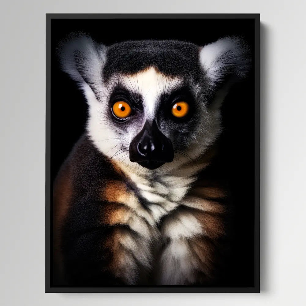 Lemur Black Portrait