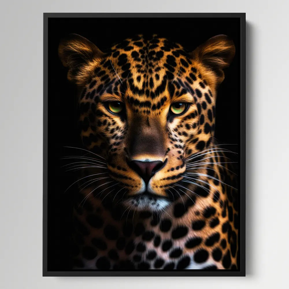 Leopard Black Portrait