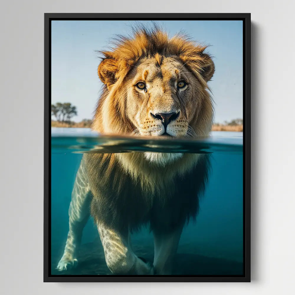 Lion Swimming