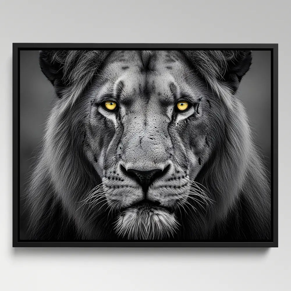 Lion Yellow Eyes
