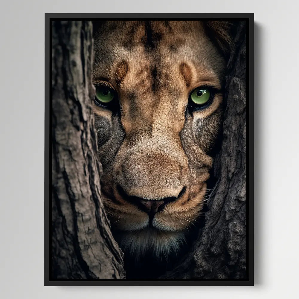 Lioness Hiding