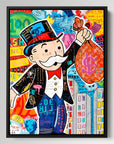 Money Bag Monopoly Art