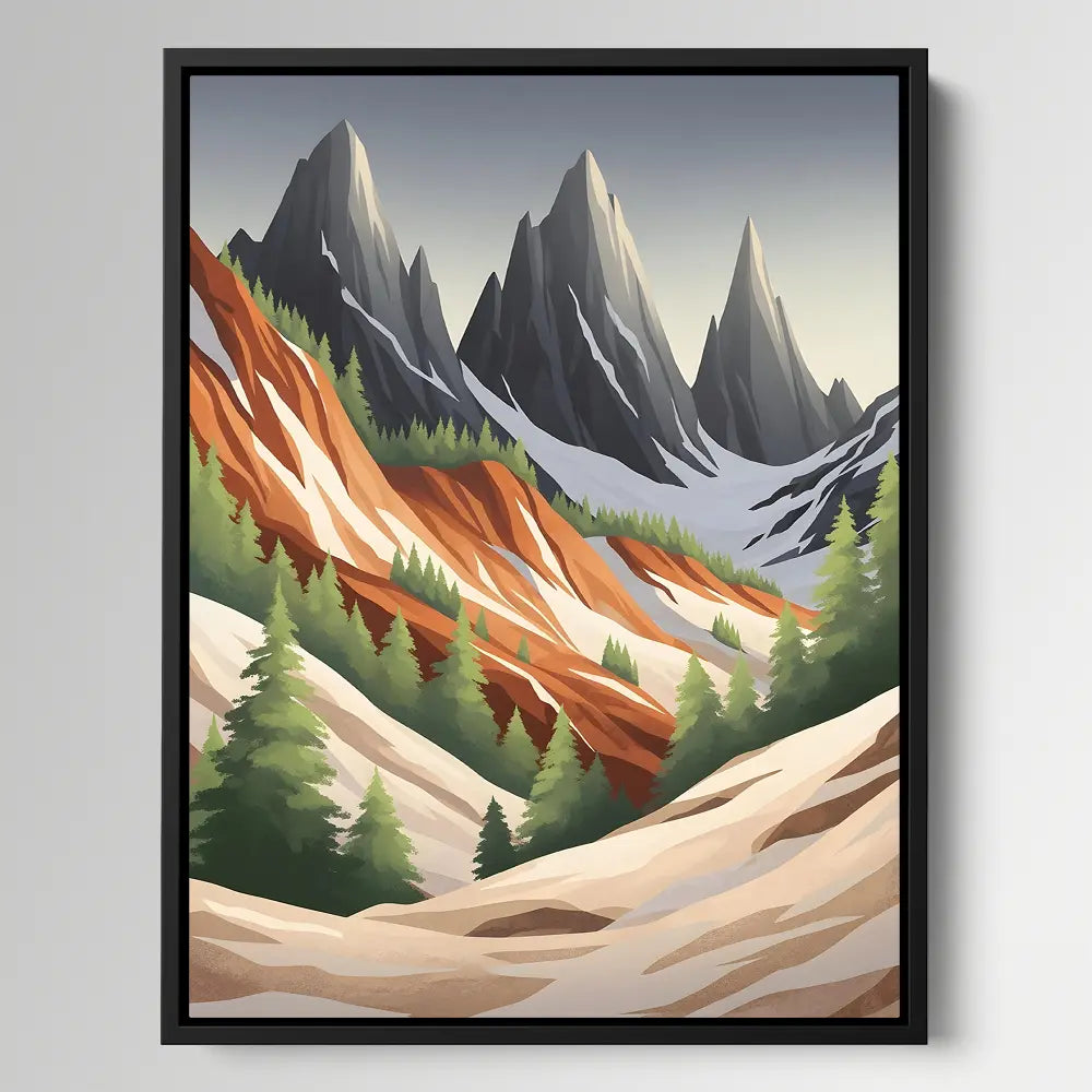 Mountain Forest Illustration